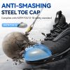 Furuian Steel Toe Shoes Lightweight Slip‑Resistant Safety Sneakers-1