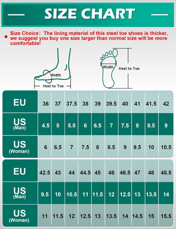 Steel Toe Shoes ISOOUS Work Safety Footwear Breathable Lightweight-4