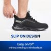 Furuian Steel Toe Shoes Lightweight Slip‑Resistant Safety Sneakers-2