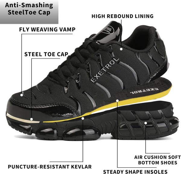 Steel Toe Shoes Men Women Composite Toe Safety Sneakers Air Cushion-5
