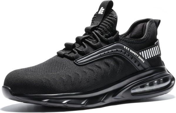 Furuian Steel Toe Shoes Lightweight Slip‑Resistant Safety Sneakers-0