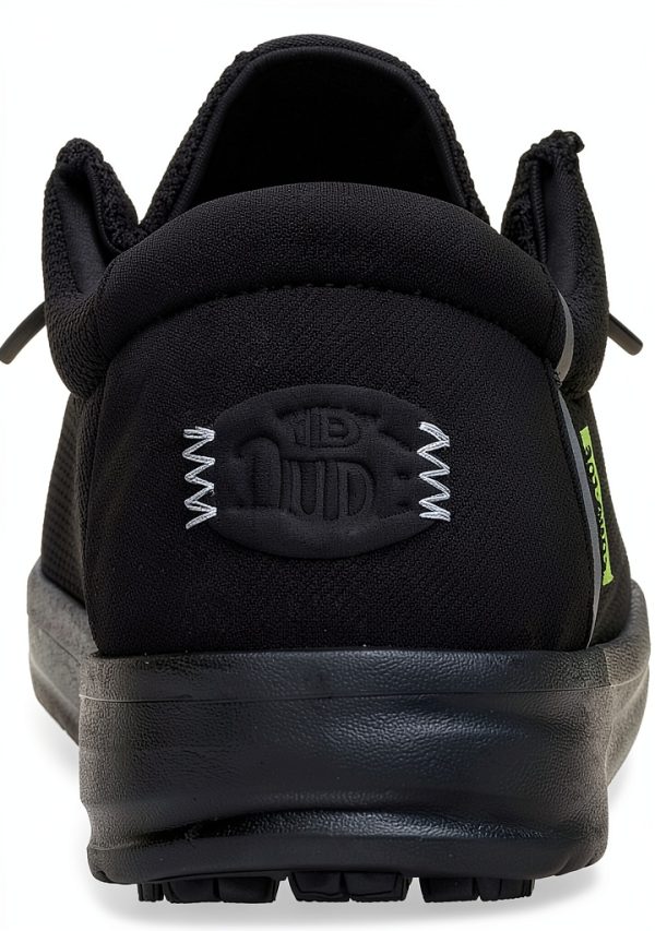 HEYDUDE Women Wendy Work CT Slip Resistant Composite Toe Shoes Black-4