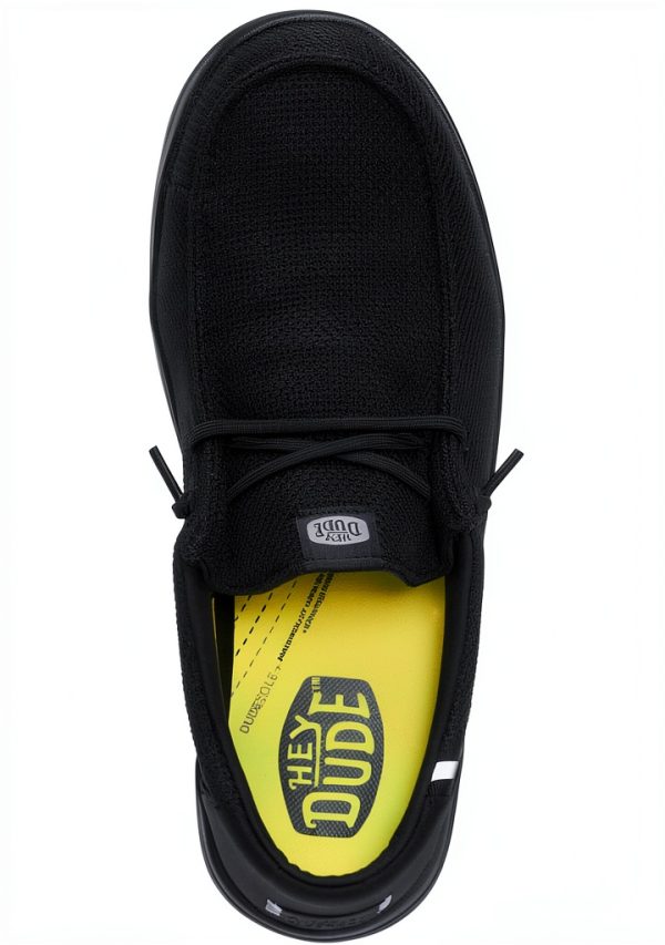 HEYDUDE Women Wendy Work CT Slip Resistant Composite Toe Shoes Black-2
