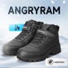 ANGRYRAM Winter Work Shoes Women Black Insulated Steel Toe Non Slip-6