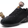 FENLERN Steel Toe Shoes for Women Lightweight Medium and Wide Size Safety Shoes Comfortable Work Shoe Sneakers Indestructible Colchón de Aire Zapatos de Trabajo para Mujer-4