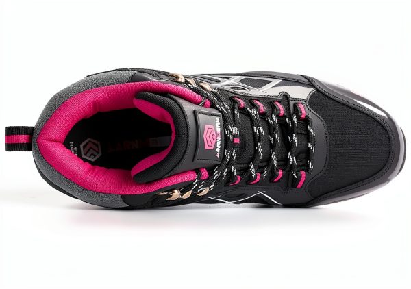 Steel Toe Boots Women LARNMERN Lightweight Industrial Work Safety Pink-5