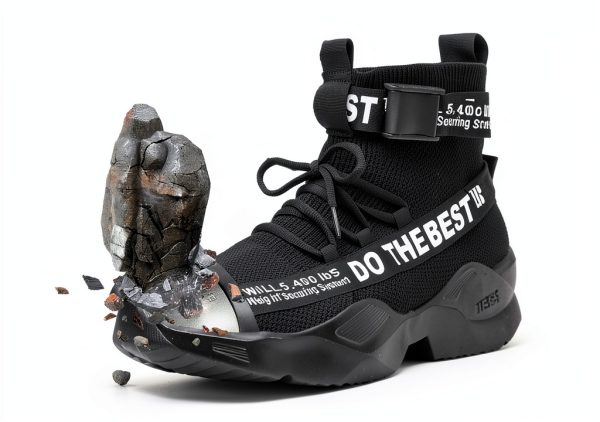 Furuian Steel Toe Shoes Comfortable Safety Sneakers for Men Women-1