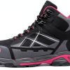 Steel Toe Boots Women LARNMERN Lightweight Industrial Work Safety Pink-3