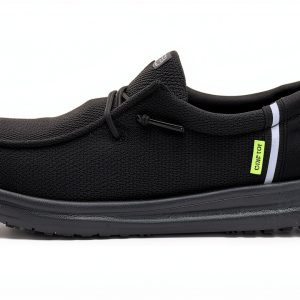 HEYDUDE Women Wendy Work CT Slip Resistant Composite Toe Shoes Black-0