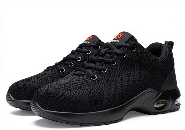 FENLERN Steel Toe Shoes for Women Lightweight Medium and Wide Size Safety Shoes Comfortable Work Shoe Sneakers Indestructible Colchón de Aire Zapatos de Trabajo para Mujer-7