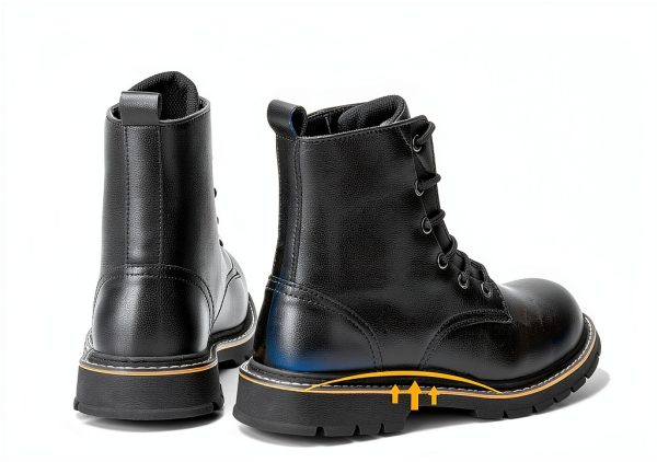 Steel Toe Boots Waterproof Lightweight Safety Work Boots 6" Black-5