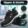 Steel Toe Shoes ISOOUS Work Safety Footwear Breathable Lightweight-6