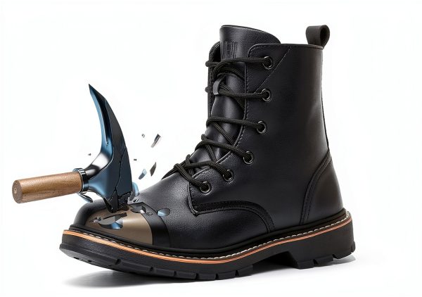 Steel Toe Boots Waterproof Lightweight Safety Work Boots 6" Black-1