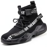 Furuian Steel Toe Shoes Comfortable Safety Sneakers for Men Women-0