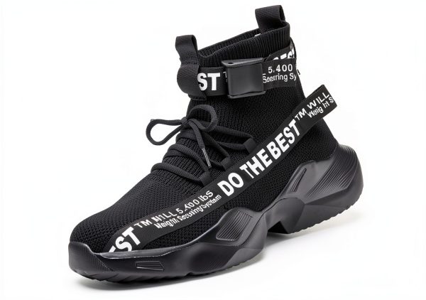 Furuian Steel Toe Shoes Comfortable Safety Sneakers for Men Women-0