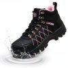 Waterproof Steel Toe Boots for Women Wide Width Non Slip Work Shoes Lightweight Slip Resistant Safety Toe Sneakers Indestructible Construction Composite Toe Footwear-0