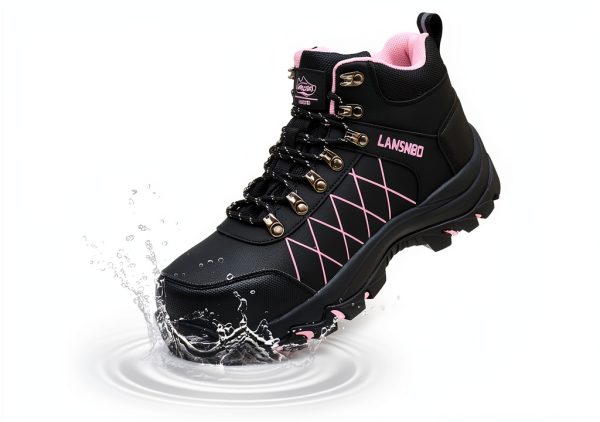 Waterproof Steel Toe Boots for Women Wide Width Non Slip Work Shoes Lightweight Slip Resistant Safety Toe Sneakers Indestructible Construction Composite Toe Footwear-0
