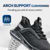 Furuian Steel Toe Shoes Lightweight Slip‑Resistant Safety Sneakers-4