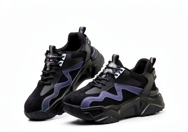 Steel Toe Shoes Wide Fit Indestructible Work Sneakers Slip‑Resistant-3