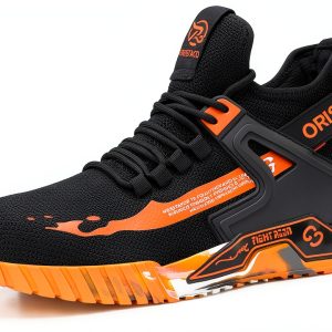 ORISTACO Work Safety Crew Boots Breathable Steel Toe Sneakers-0