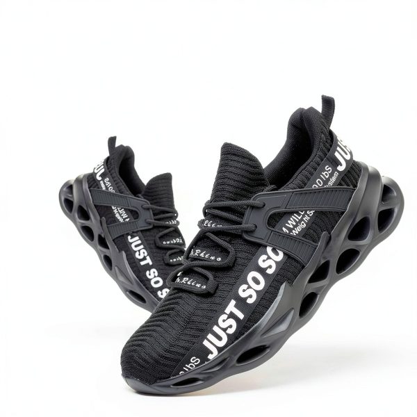 Furuian Steel Toe Shoes for Men Women Lightweight Slip On Safety Work Shoes Comfortable Steel Toe Sneakers-3