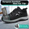Steel Toe Shoes ISOOUS Work Safety Footwear Breathable Lightweight-1