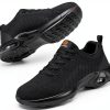 FENLERN Steel Toe Shoes for Women Lightweight Medium and Wide Size Safety Shoes Comfortable Work Shoe Sneakers Indestructible Colchón de Aire Zapatos de Trabajo para Mujer-0