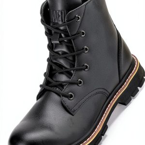 Steel Toe Boots Waterproof Lightweight Safety Work Boots 6" Black-0
