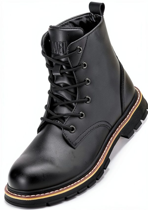 Steel Toe Boots Waterproof Lightweight Safety Work Boots 6" Black-0