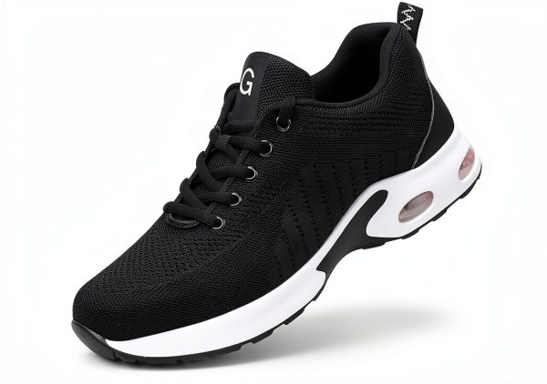 Tinefiy Steel Toe Shoes for Women Lightweight Safety Shoes Air Cushion Comfortable Slip Resistant Indestructible Womens Puncture Proof Work Shoe-7